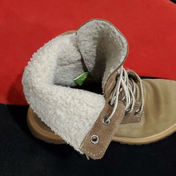 Timberland Boots in 2 Toned Brown Suede Size 7 - Picture 5 of 14